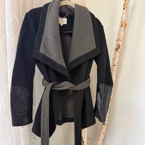 BCBGeneration Black and Gray Trench Coat